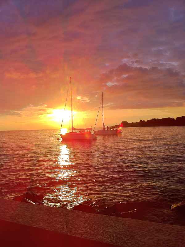 Sonnenuntergang am Mittelmeer