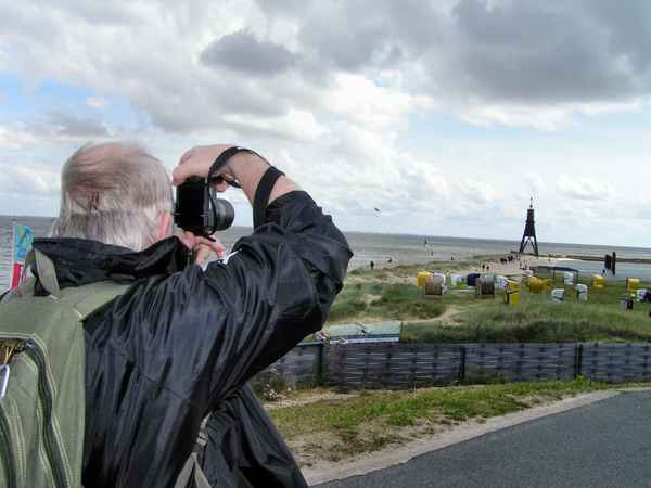 Der alte Mann, der Wind und das Meer.