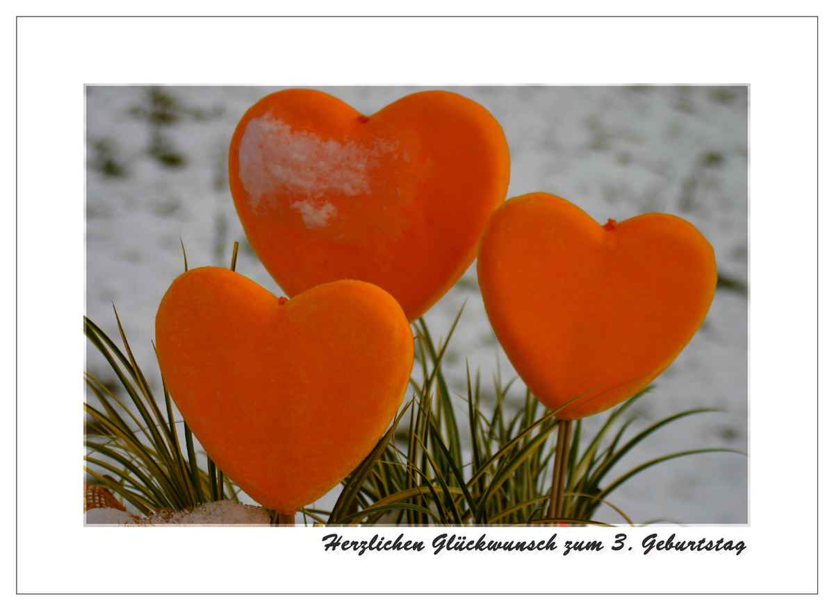 Herzlichen Glückwunsch zum 3.