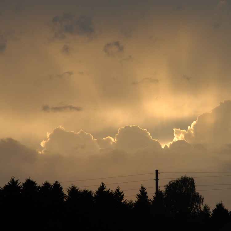 Wolkenstimmung am Abend