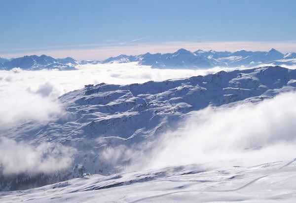 Flims Laax - Nebel in den Bergen