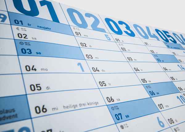 Jahres Planung