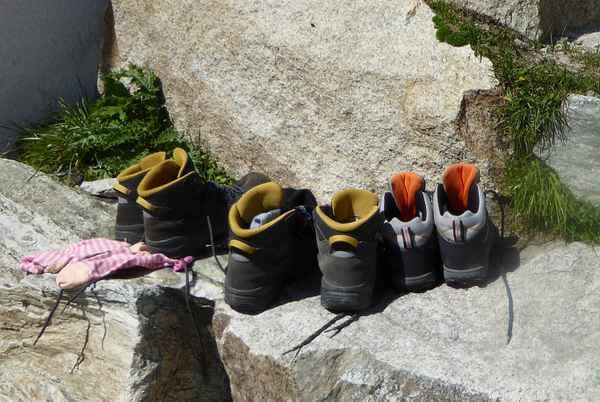 Wanderschuhe sind bereit