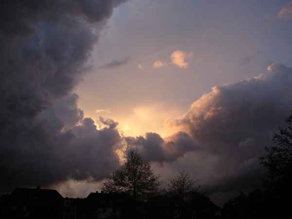 Aufziehendes Gewitter