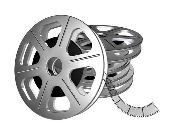 Filmrolle aufeinander