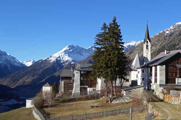 Malerisches Engadinerdorf Guarda
