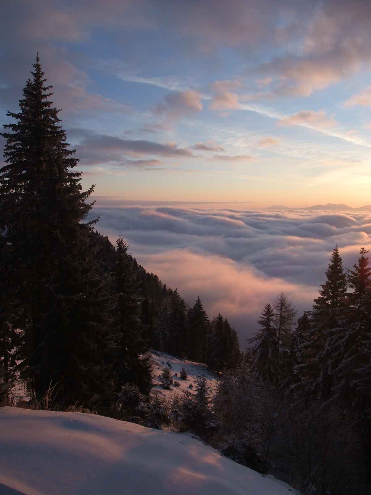 Sonnenaufgang Winter Gerlitzen