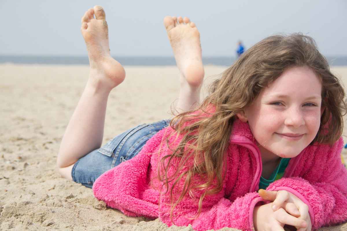 Mädchen am Strand