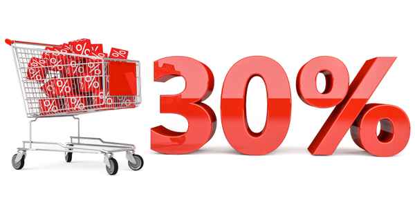 30% Einkaufswagen