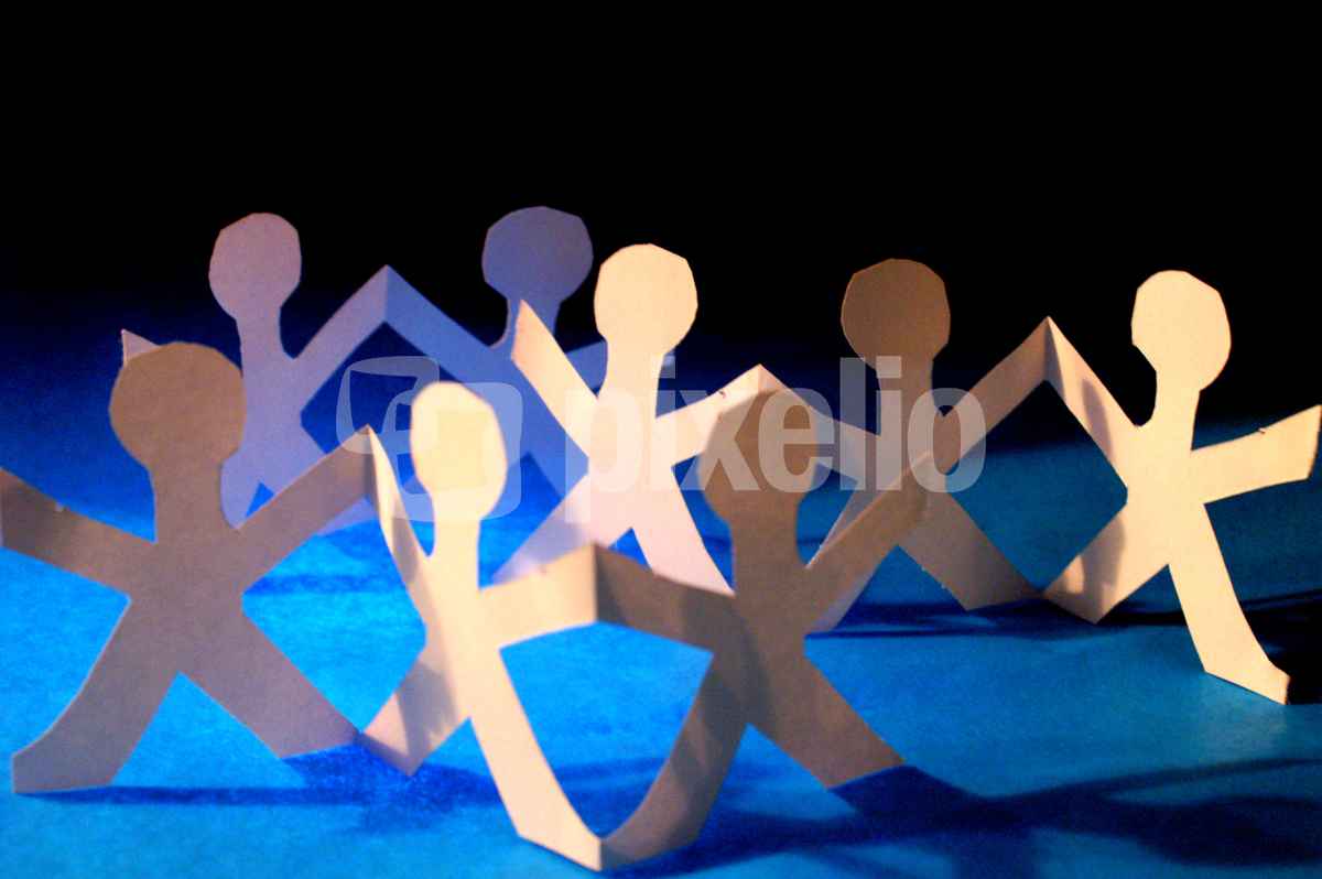 Papierkette - Gruppe