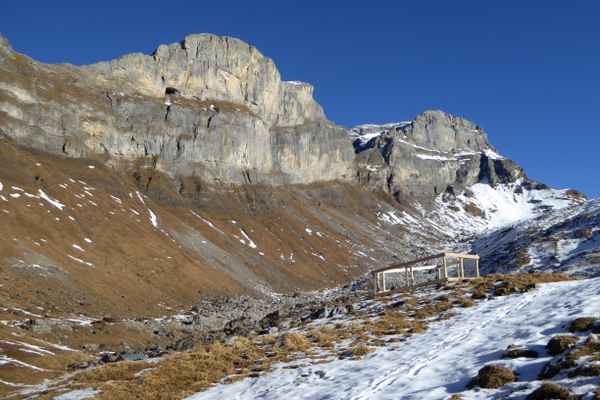 Schneearmer Bergwinter Ende 2016
