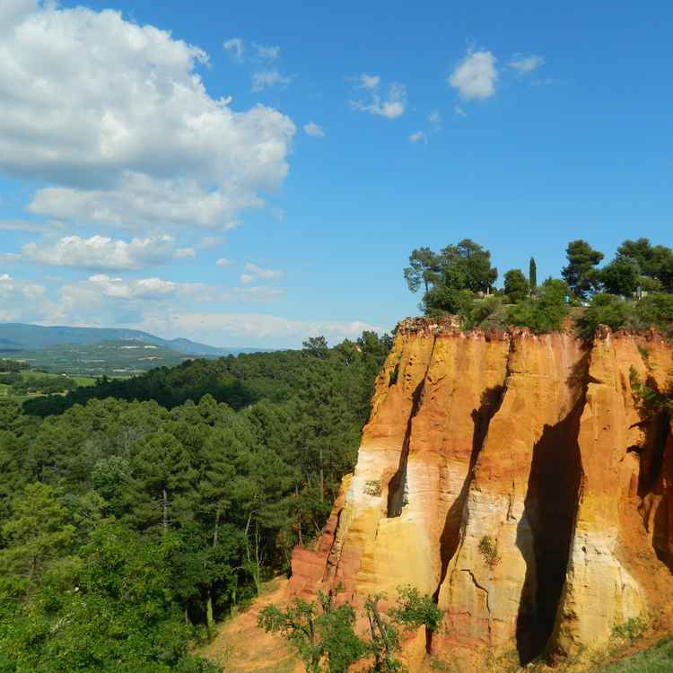 Der Ockersteinbruch von Roussillon / Provence