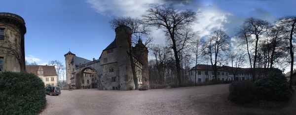 Panorama Schloss Fürstenau in Mi-Steinbach