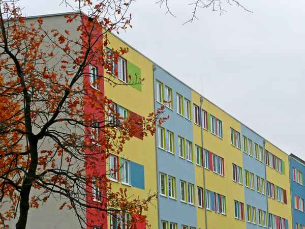 Bunte Fassade