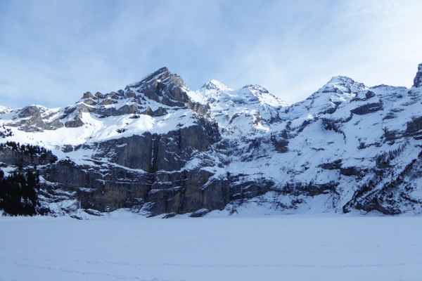 Winter am Öschinensee (Schweiz)