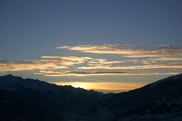  Sonnenuntergang in den Bergen