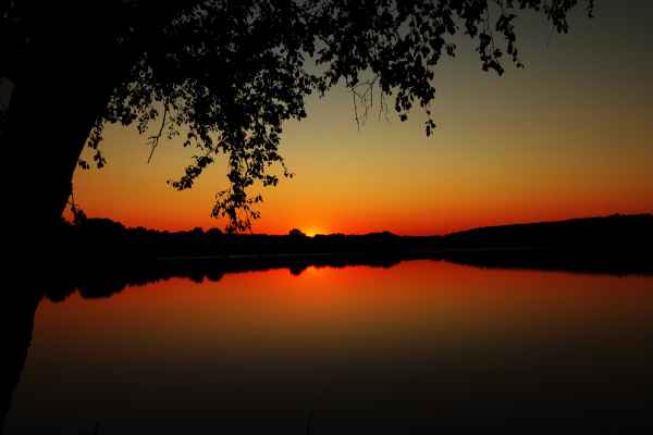 Sommerlicher Sonnenuntergang