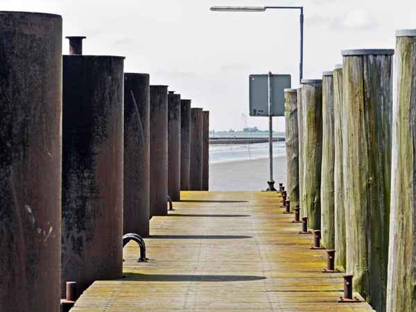 Ebbe am Anleger