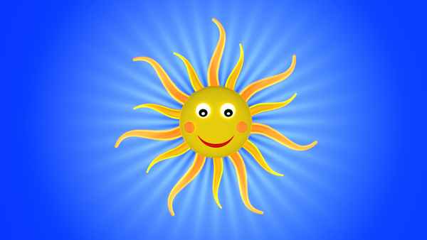 Die Sonne lacht