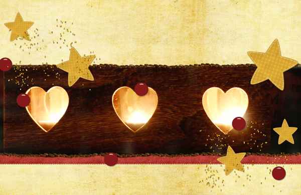 Blankokarte zur Weihnachts- und Adventszeit