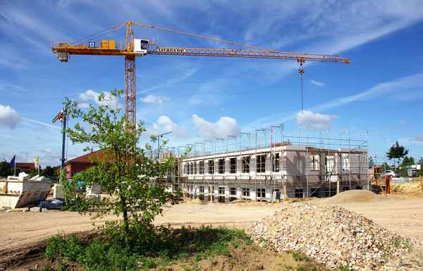 Baustelle mit Kran 4