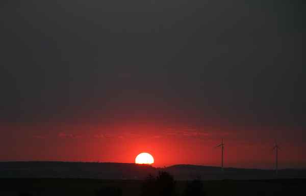 Sonnenuntergang im Herbst
