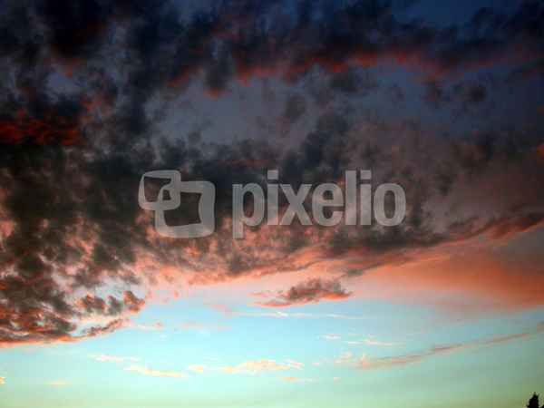 red clouds