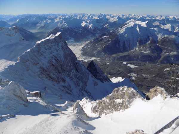 Blick von der Zugspitze nach Südwesten