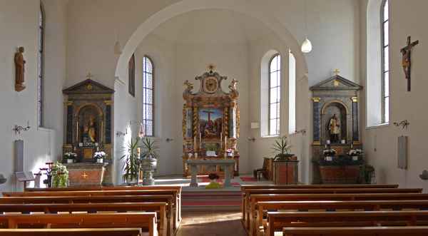 Blick in die barocke Kirche in Walde
