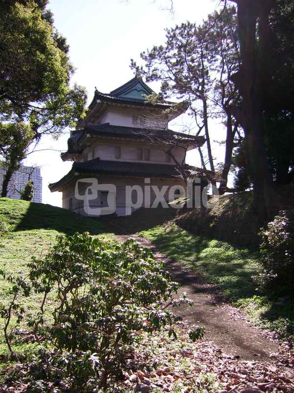 Bibliothek im Kaisergarten in Tokyo