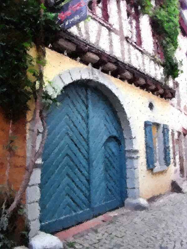 eingang  zur alten schmiede