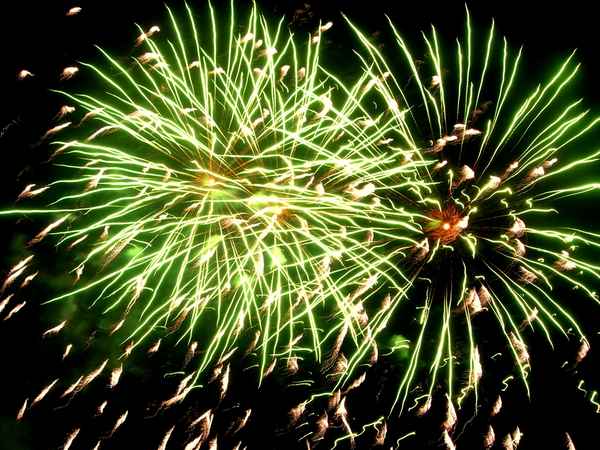 Sommerfeuerwerk - grün -