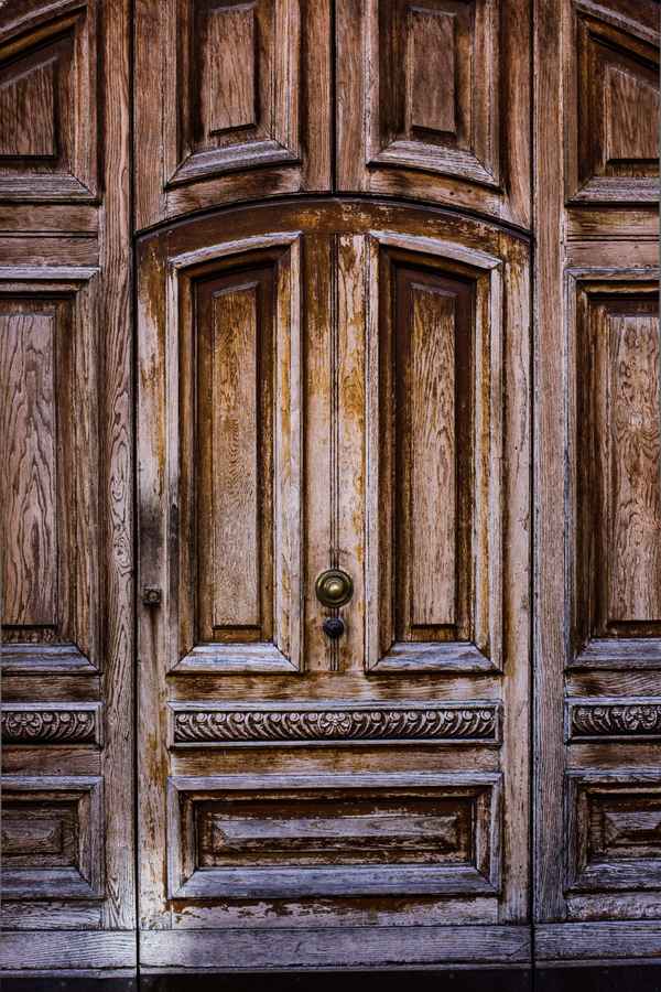 altes Holz-Portal