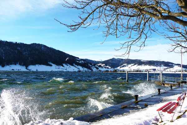 Föhnsturm unterbricht den Wintereinbruch