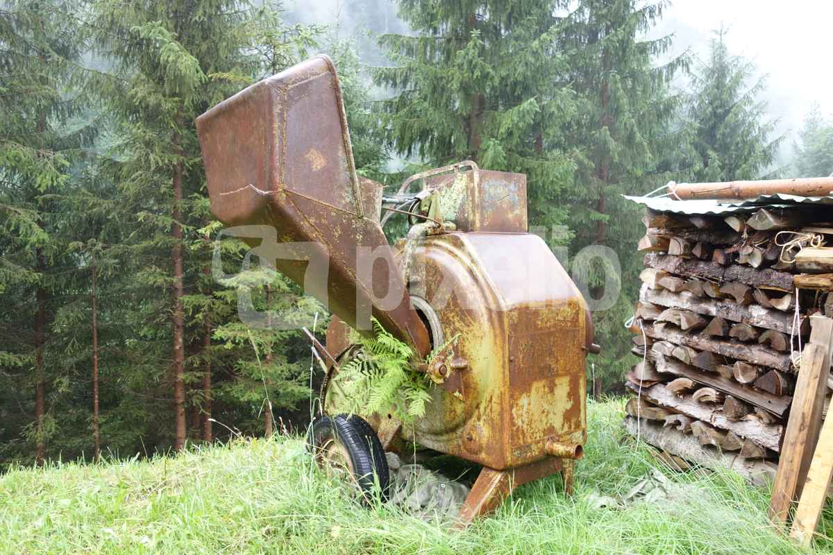 Verrostete Mischmaschine