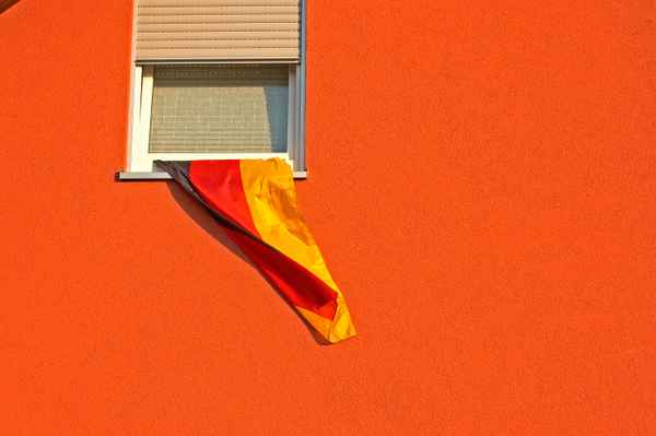 Deutschlandfahne an der Wand