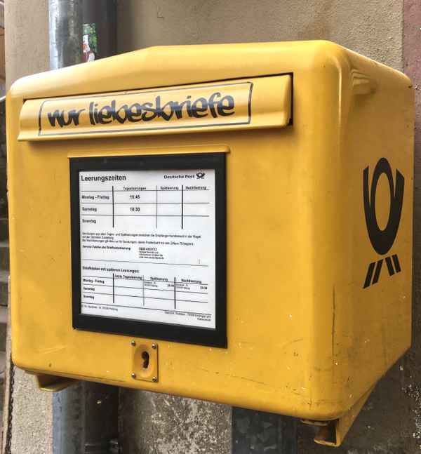 Briefkasten nur für Liebesbriefe
