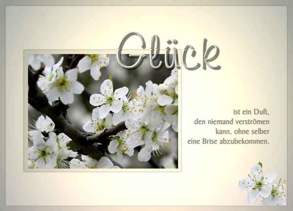 Glück ...