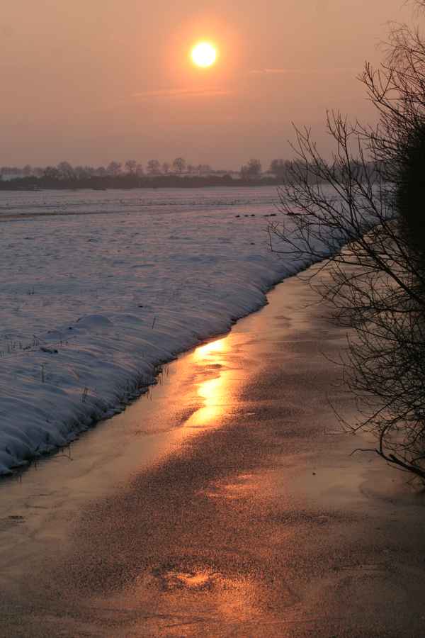 Abendsonne im Winter