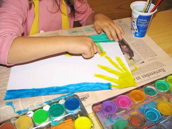 Malen mit Wasserfarben