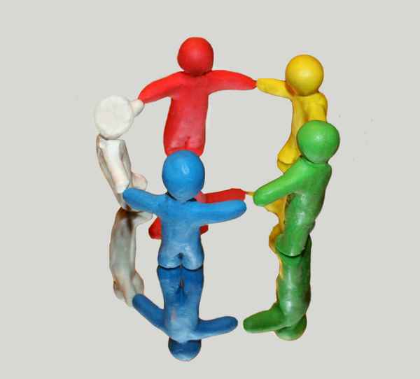 Plastilinmännchen (Kreis, Spiegel)