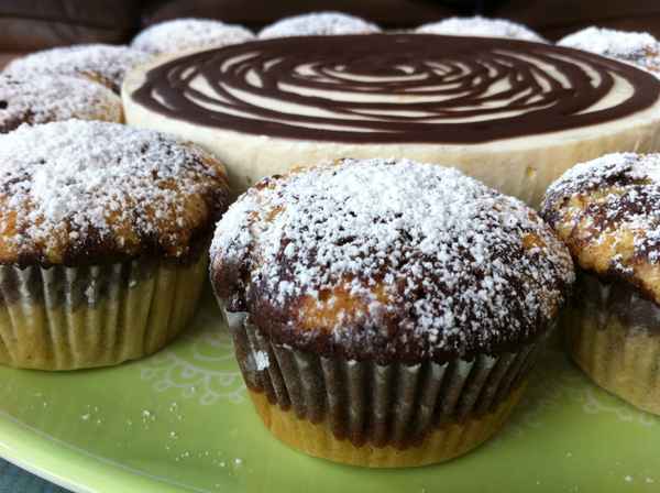 Cheesecake und Cupcakes