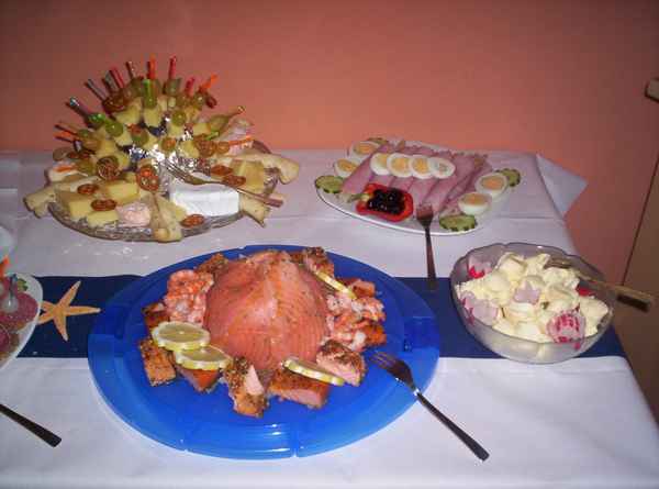 selbst gemachtes Buffet