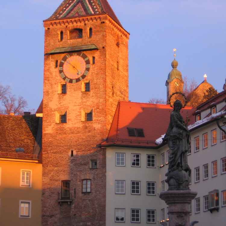 Landsberg im Abendlicht