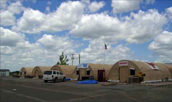 Emergency-room, nach einem Tornado in Kansas