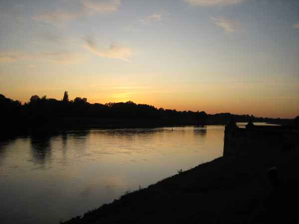 Abendstimmung an der Elbe bei Pillnitz