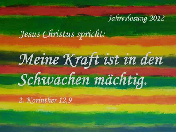 Jahreslosung 2012 (9b)