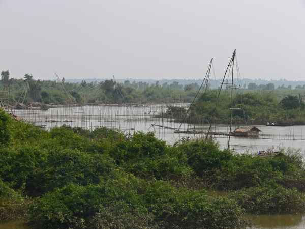 Floßfischer am Mekong (Thailand)