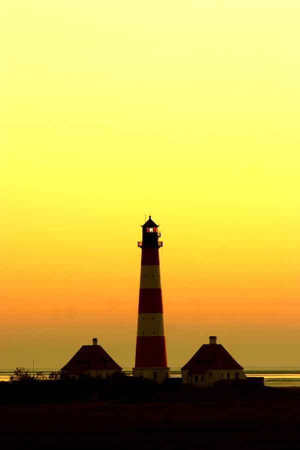 Abendstimmung am Westerhever Leuchtturm