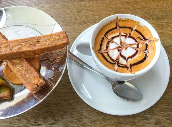 Cappuccino mit Gebäck